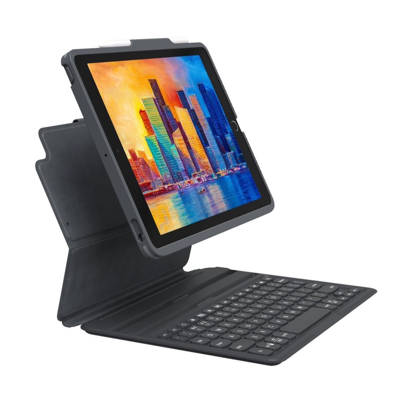 Teclado y Case ZAGG Pro Keys Retroiluminado para iPad 10.2'' (7a, 8a y 9a Gen) - Negro/Gris