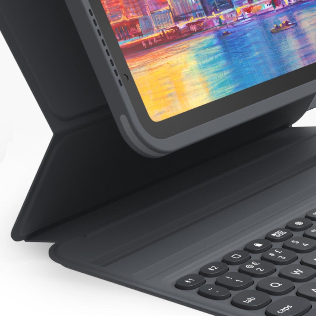 Teclado y Case ZAGG Pro Keys Retroiluminado para iPad Air 10.9'' (4a y 5a Gen) y iPad Air 11'' (M2) - Negro/Gris