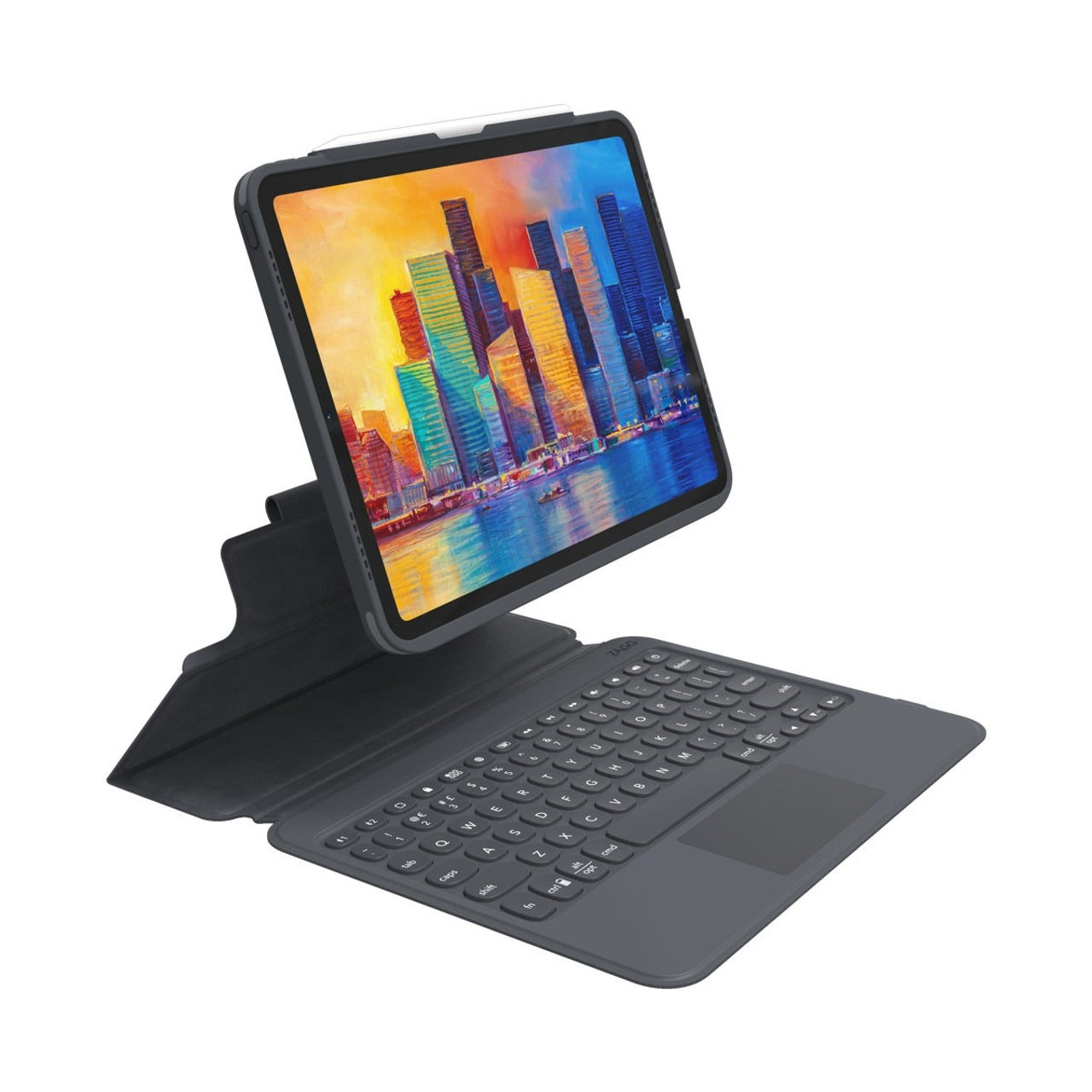 Teclado y Case ZAGG Pro Keys con Trackpad para iPad Pro 12.9'' (3a, 4a y 5a Gen) - Negro/Gris