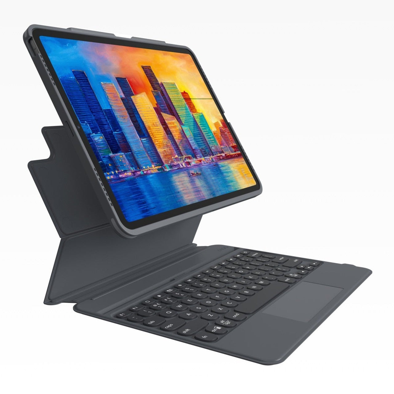 Teclado y Case ZAGG Pro Keys con Trackpad para iPad Pro 12.9'' (3a, 4a y 5a Gen) - Negro/Gris