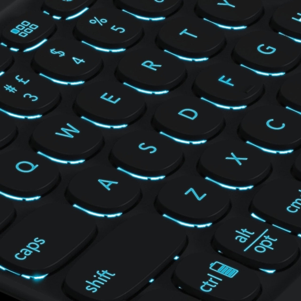 Teclado y Case ZAGG Pro Keys con Trackpad para iPad Pro 12.9'' (3a, 4a y 5a Gen) y iPad Air 13'' (M2) - Negro/Gris