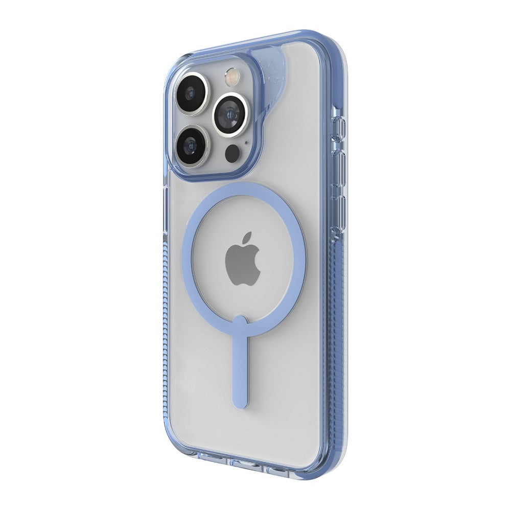 Case ZAGG Santa Cruz Snap para iPhone 15 Pro compatible con MagSafe - Azul