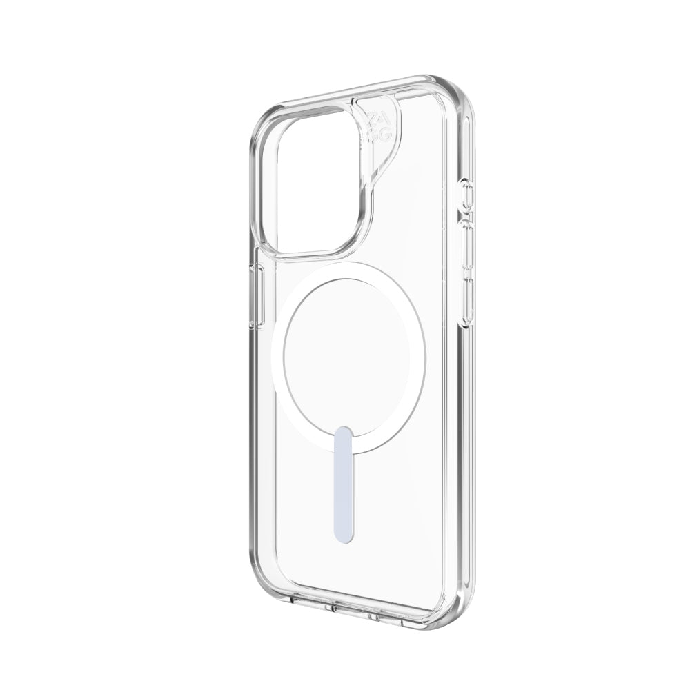 Case ZAGG Crystal Palace Snap para iPhone 15 Pro compatible con MagSafe - Transparente