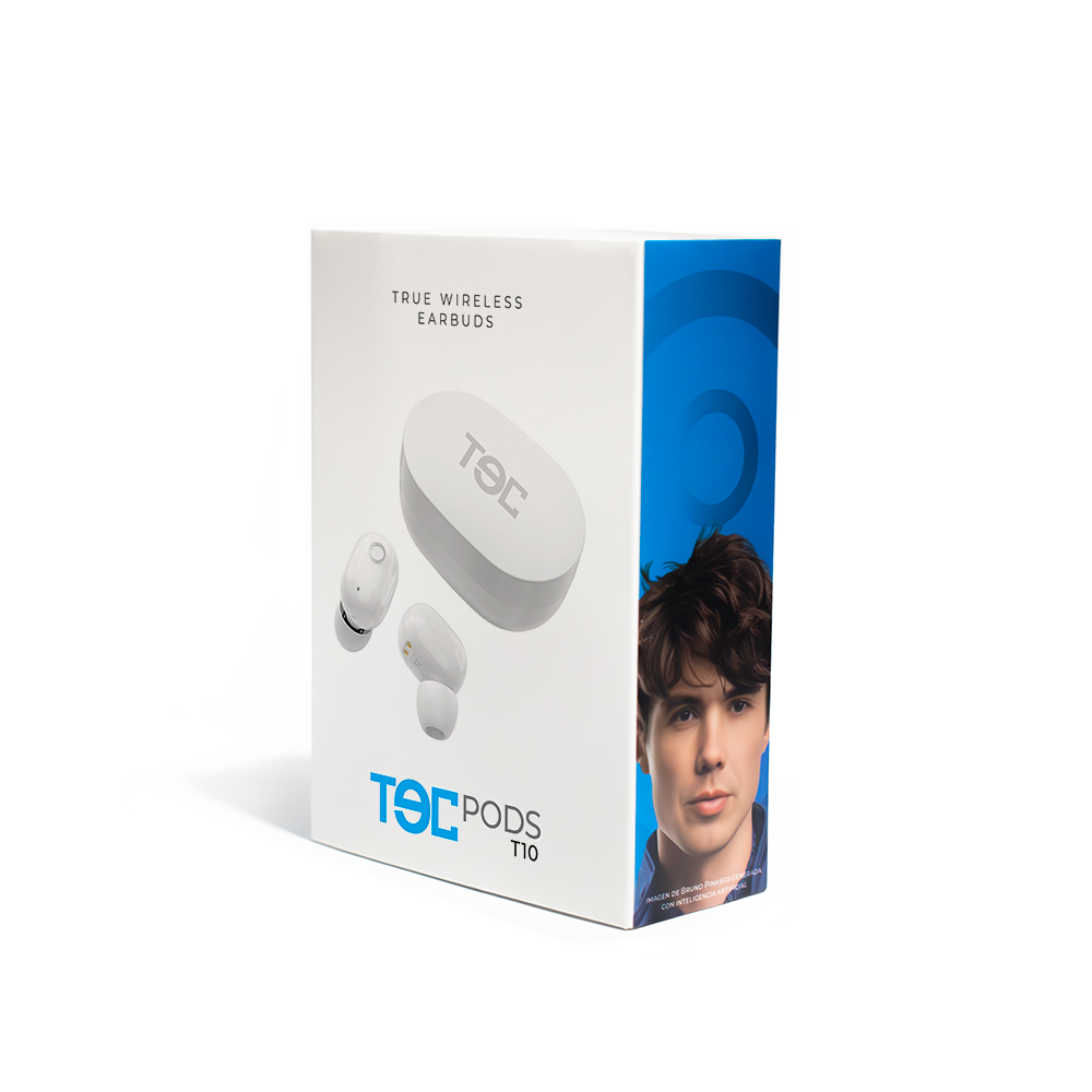 Audífonos Inalámbricos TECPODS T10 Blanco