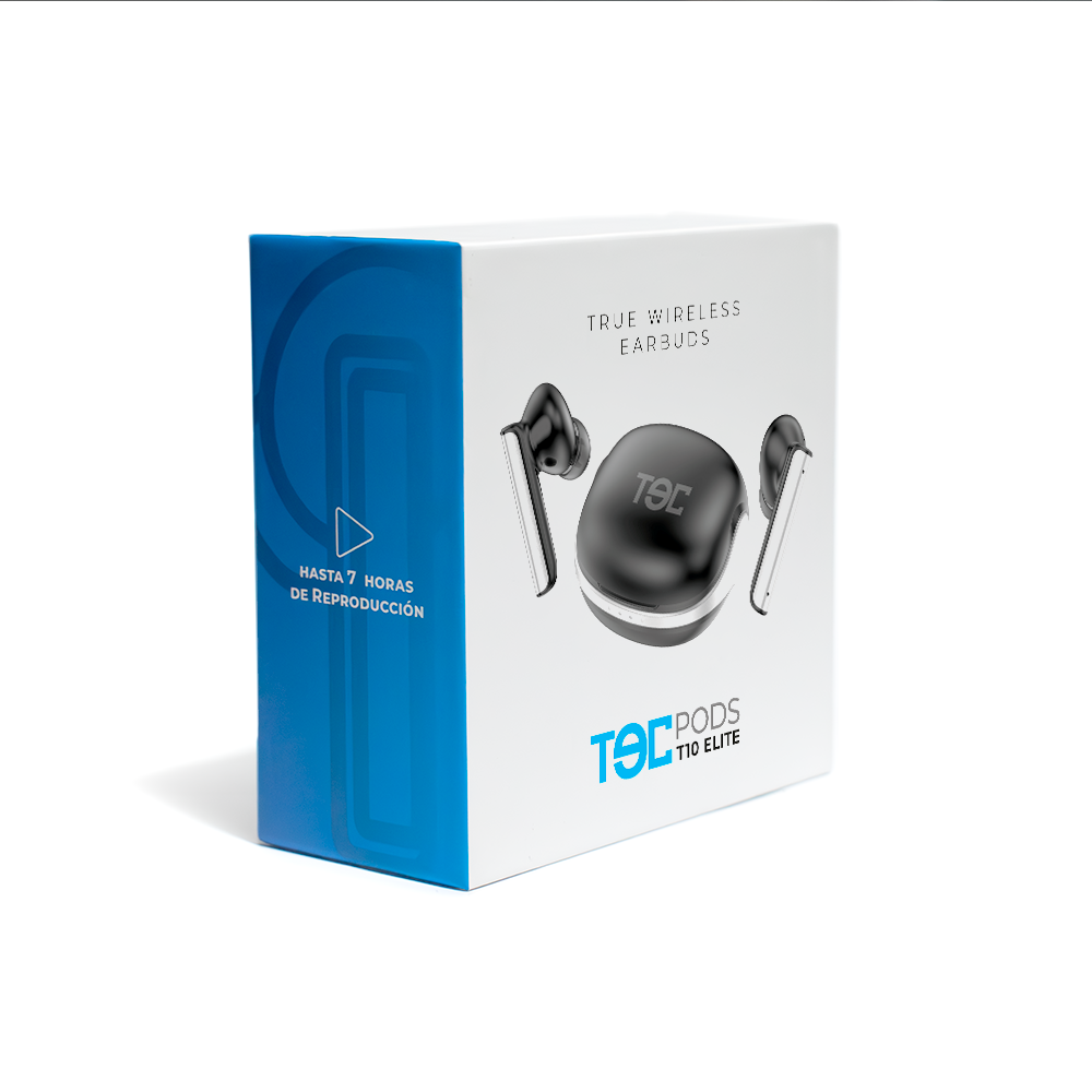 Audífonos Inalámbricos TECPODS T10 Elite Negro