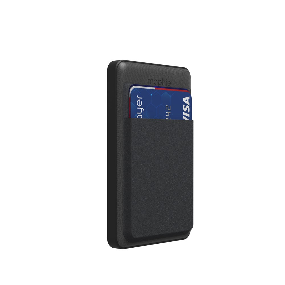 Cargador portátil inalámbrico con portadocumentos mophie snap+ juice pack mini compatible con MagSafe de 5,000mAh - Negro