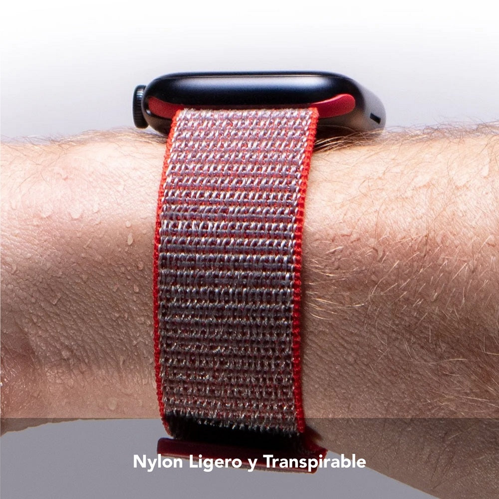 Correa de reloj deportiva Gear4 para Apple Watch de 41/40/38mm - Rojo