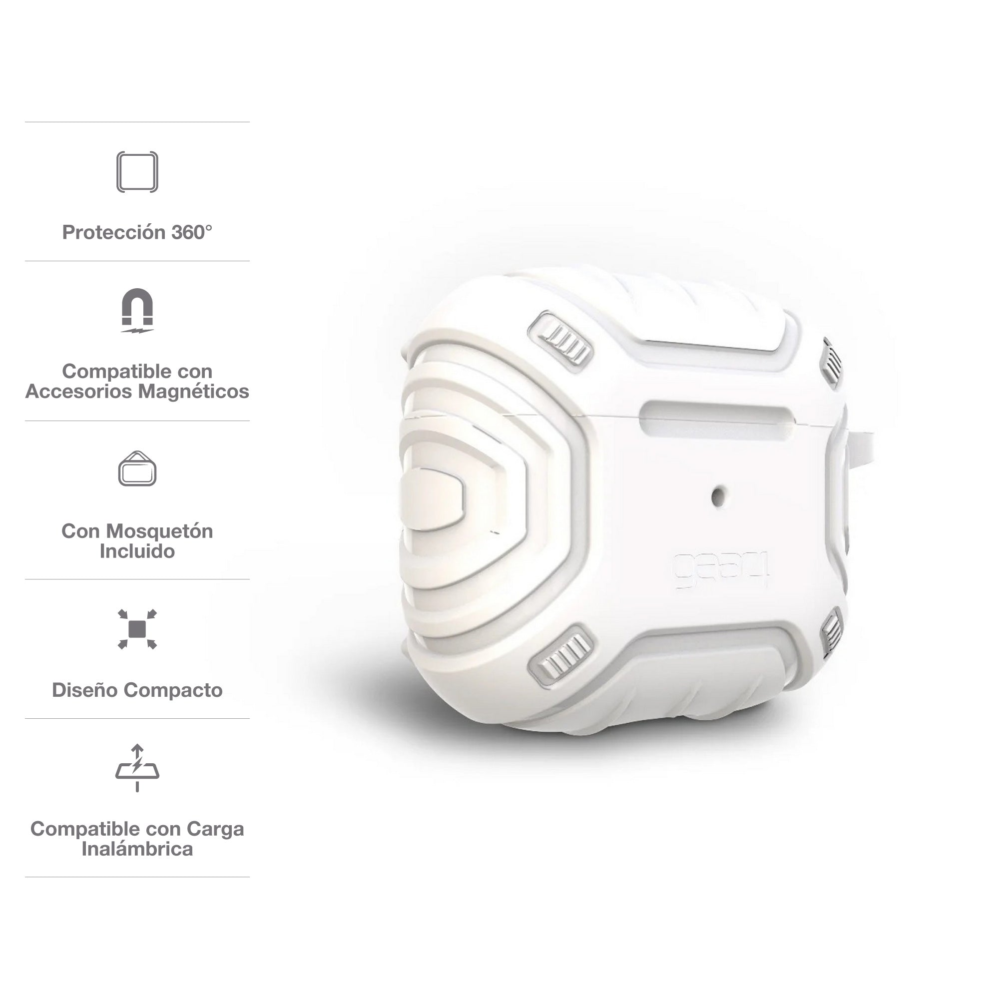 Case Gear4 Apollo Snap para Airpods 3 - Blanco