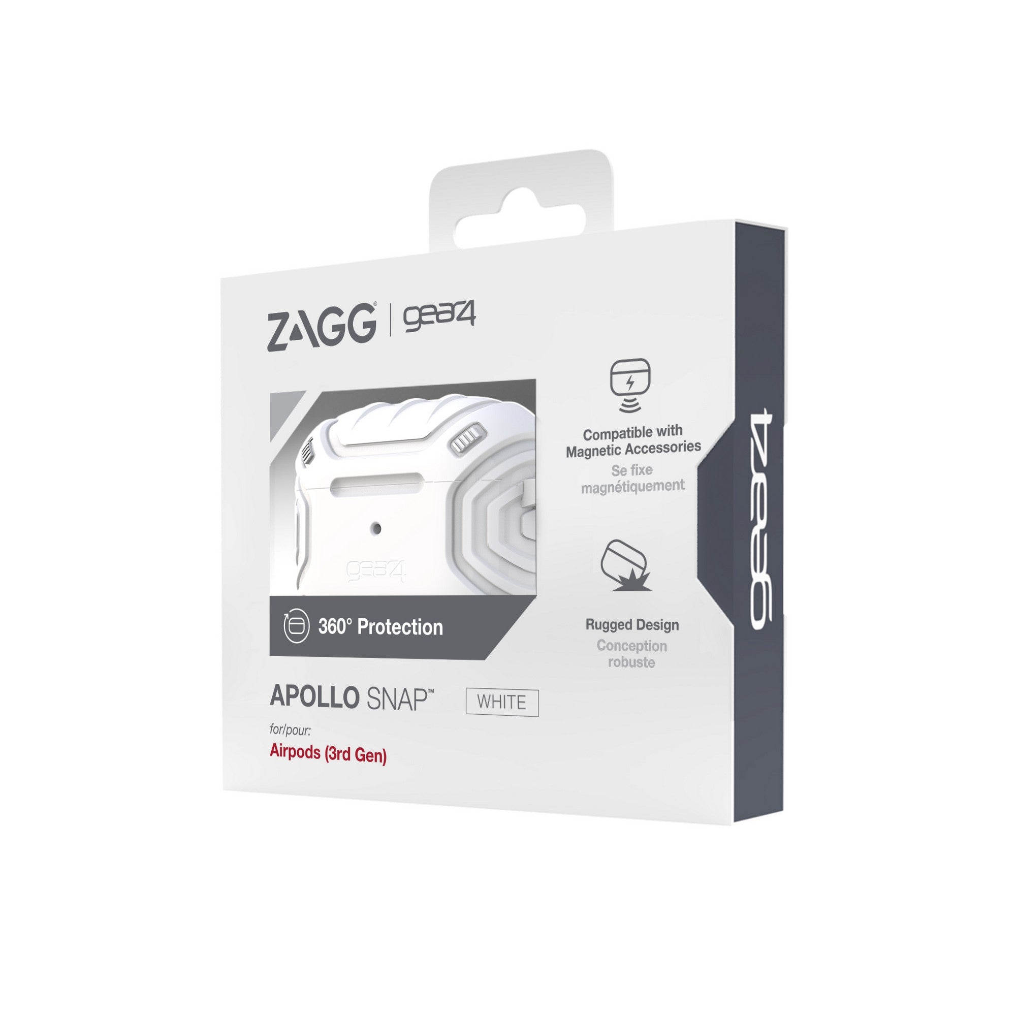 Case Gear4 Apollo Snap para Airpods 3 - Blanco