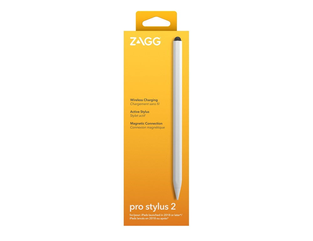 Lápiz Óptico Stylus Pro 2 ZAGG para iPad con carga inalámbrica Color Blanco
