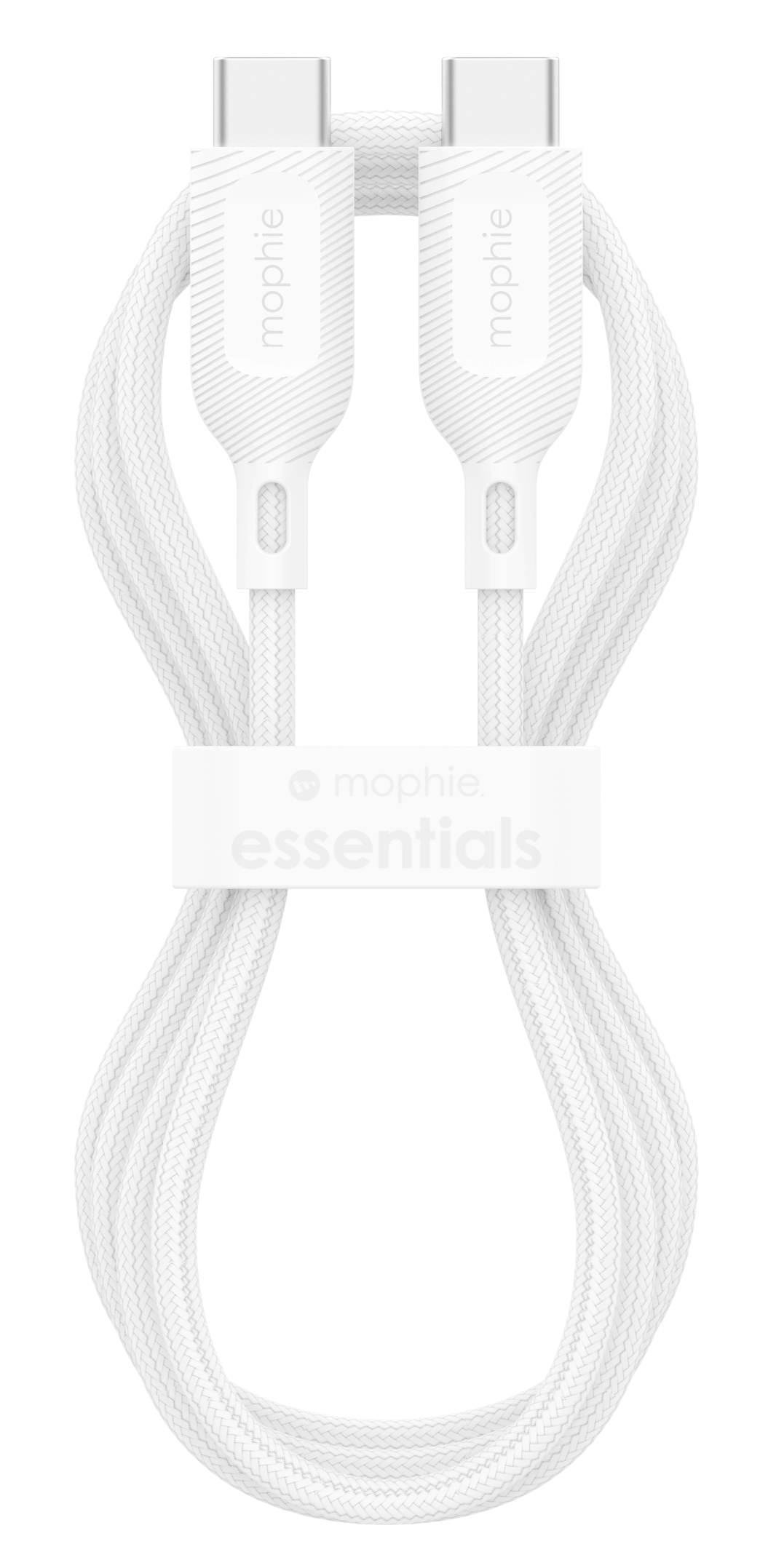 Cable de carga mophie USB-C a USB-C 2 metros hasta 60W de carga - Blanco