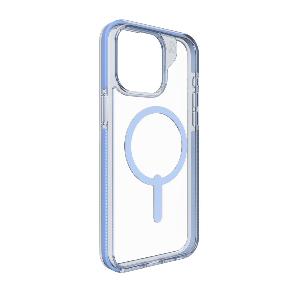 Case ZAGG Santa Cruz Snap para iPhone 15 Pro Max compatible con MagSafe - Azul