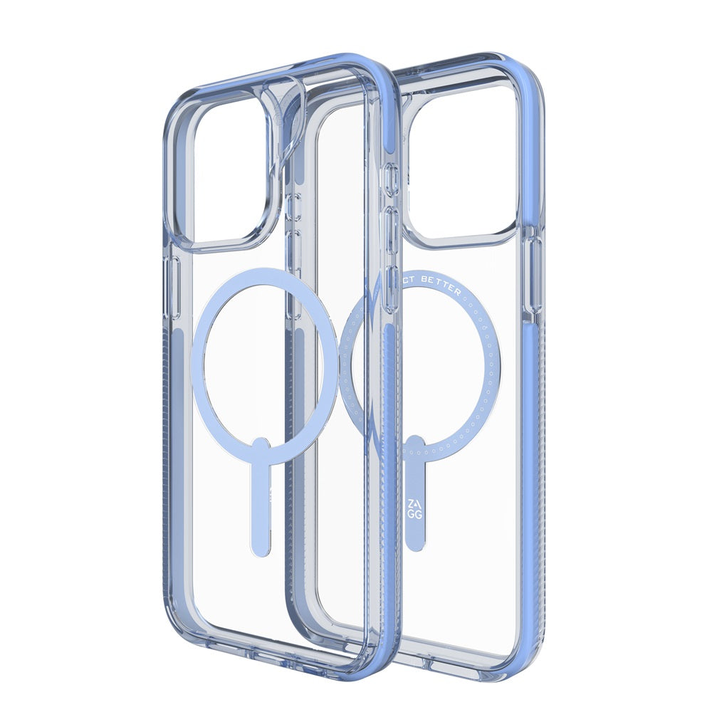 Case ZAGG Santa Cruz Snap para iPhone 15 Pro Max compatible con MagSafe - Azul