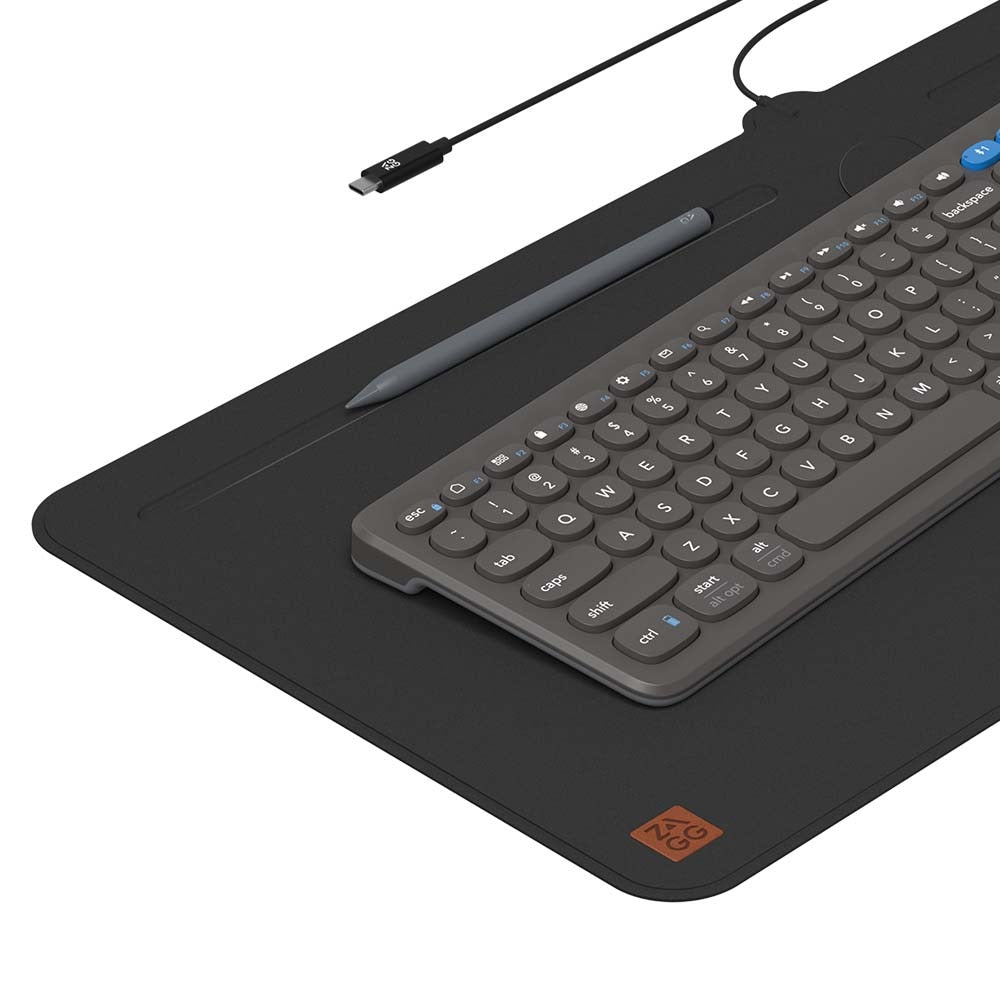 Mousepad Mat con Carga Inalámbrica - Negro