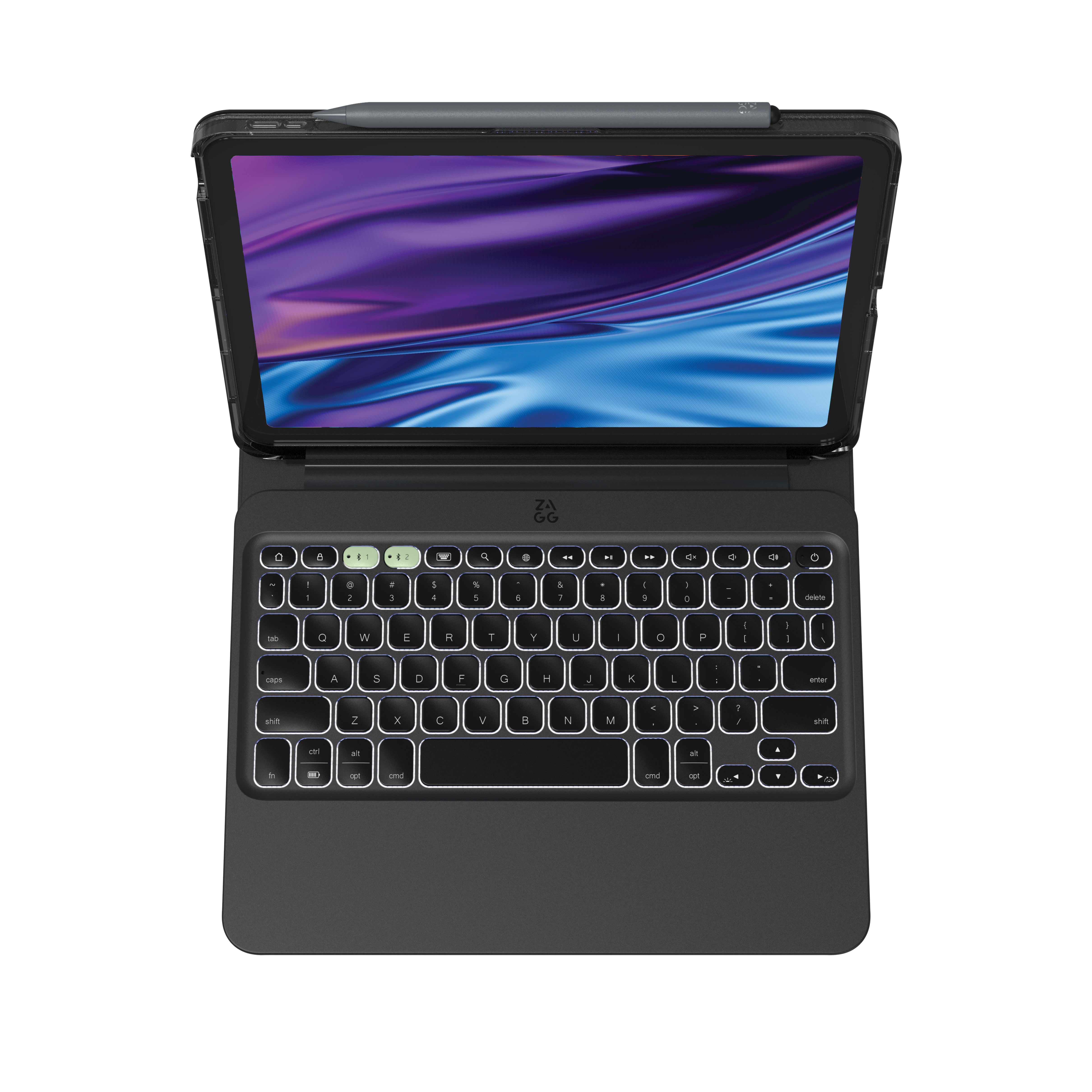 Teclado con Funda ZAGG Pro Keys 2 para iPad Air 11 (M2, M3), Air 10.9'' (Gen 5 y 4) Inalámbrico