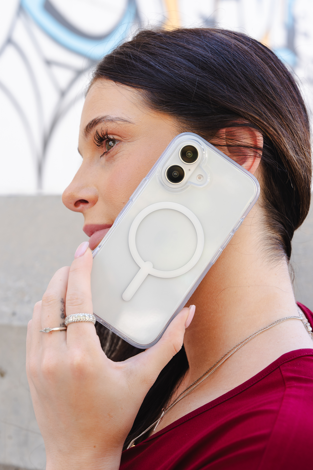 Case ZAGG Crystal Palace Snap para iPhone 16 compatible con Magsafe - Transparente