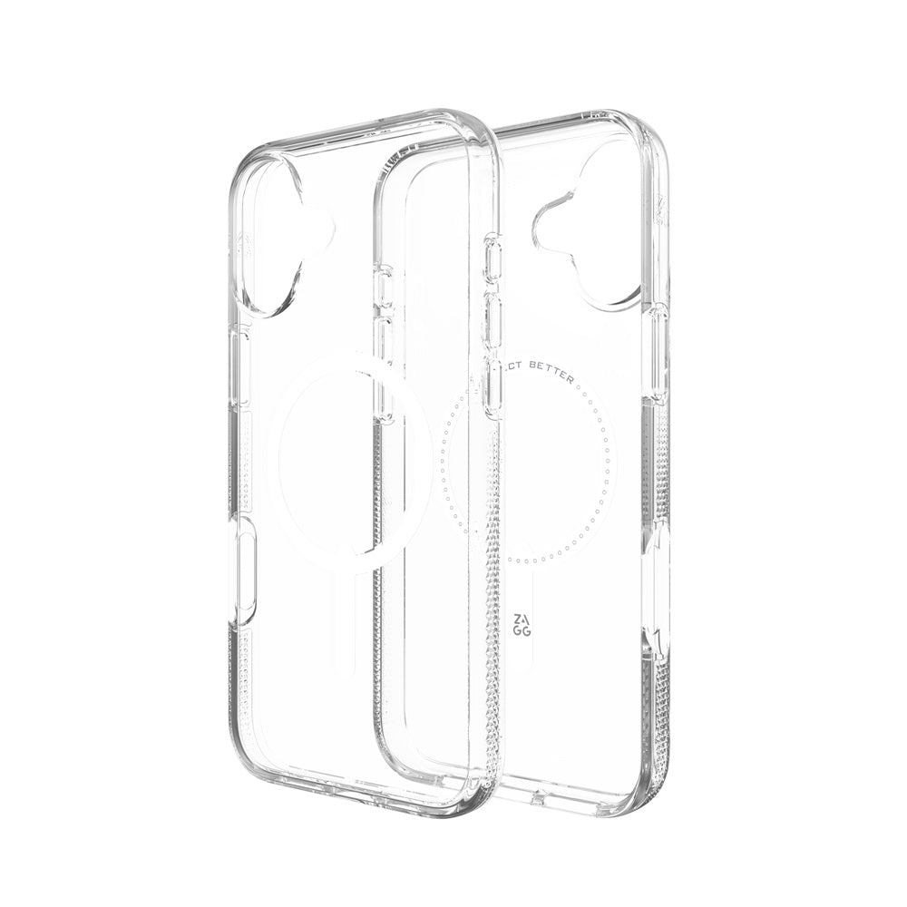 Case ZAGG Crystal Palace Snap para iPhone 16 Plus compatible con Magsafe - Transparente