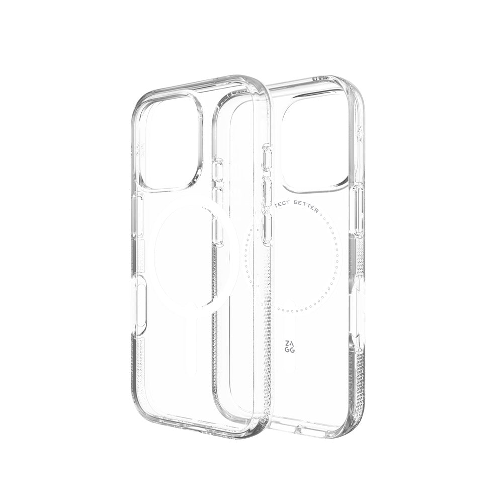 Case ZAGG Crystal Palace Snap para iPhone 16 Pro compatible con Magsafe - Transparente