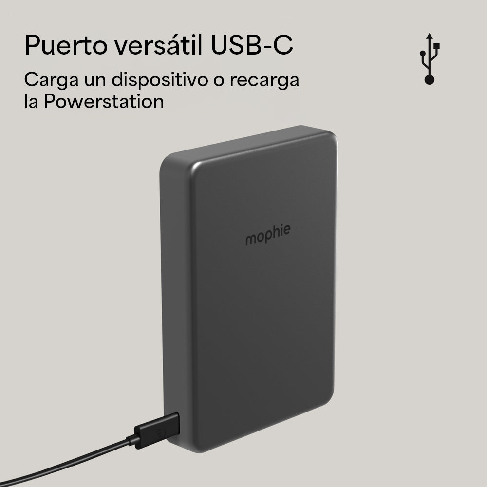 Batería portátil mophie powerstation inalámbrica Qi2 de 15W con batería de 10,000mAh