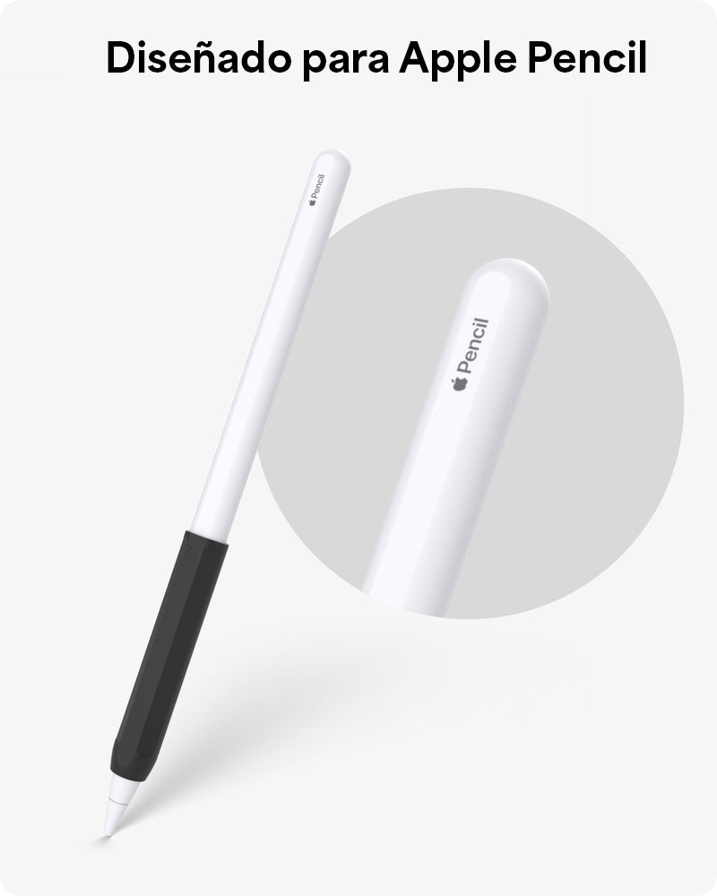 Grip de silicona ZAGG para Apple Pencil - set de 2 unidades color Negro/Blanco