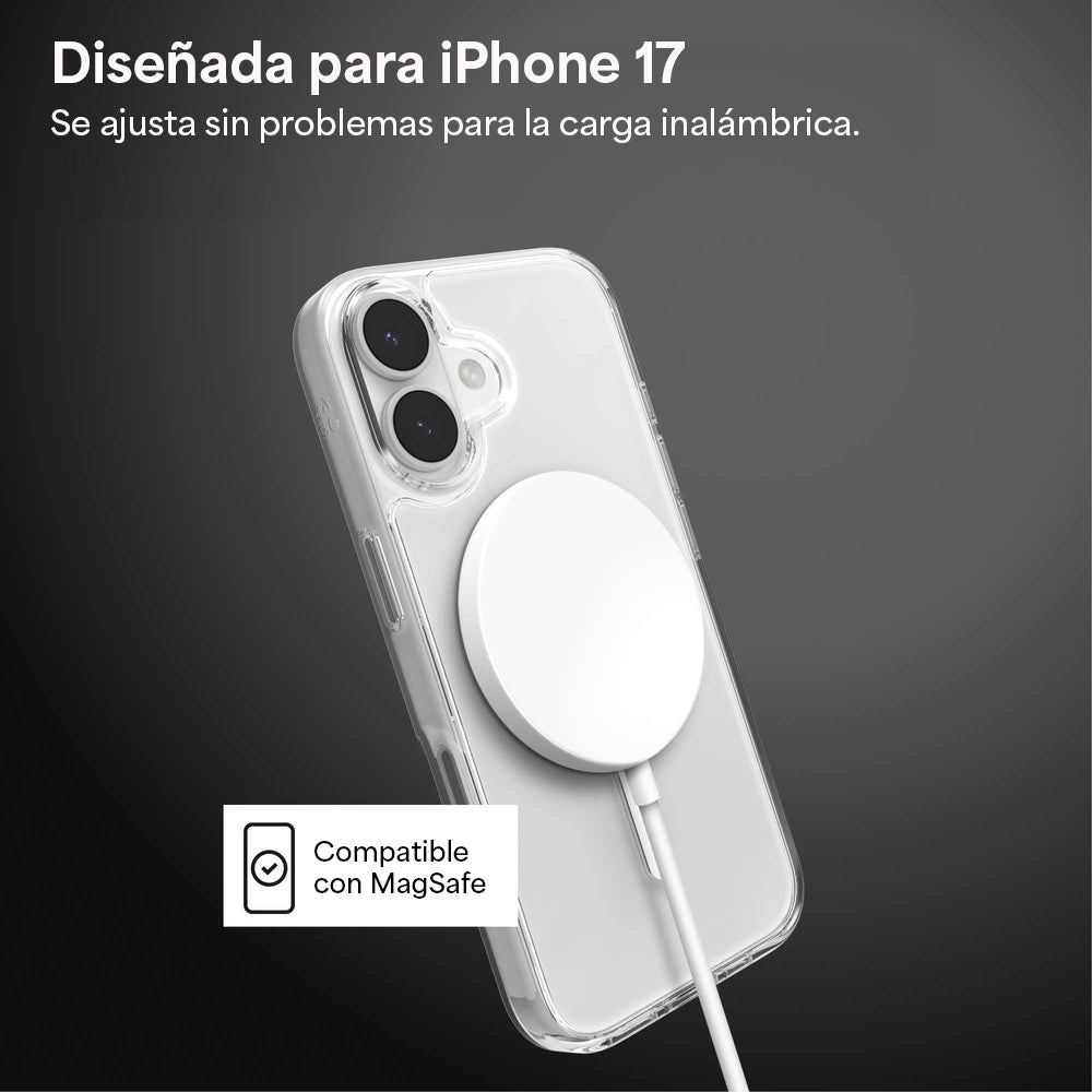 Case ZAGG Crystal Palace Snap iPhone 17 con Botón para Cámara y MagSafe