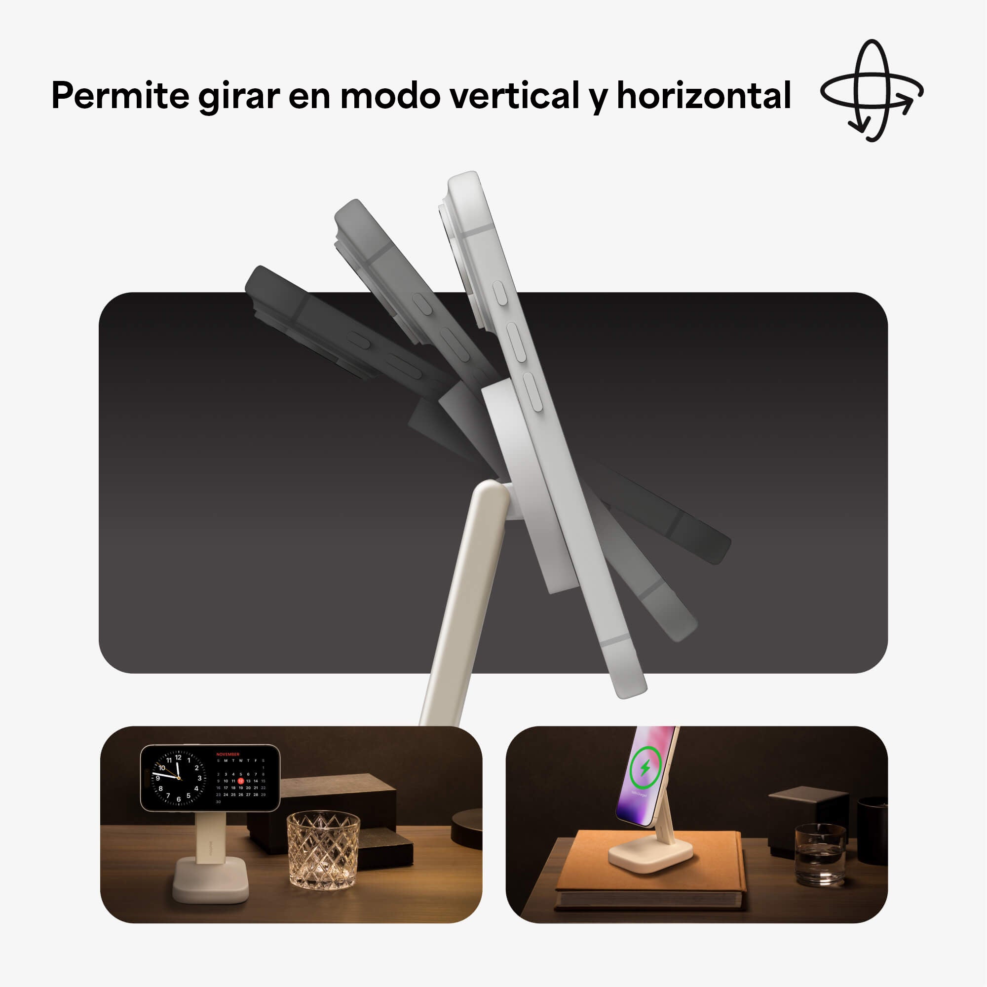 Base de carga inalámbrica mophie para dispositivos MagSafe con certificación Qi2