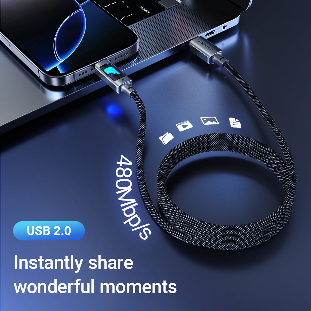 Cable de Carga rápida Acefast USB-C a USB-C 60W 1,2 metros