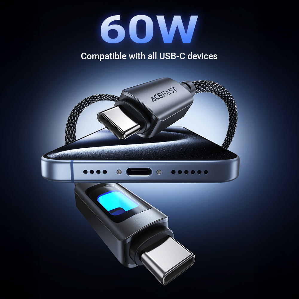 Cable de Carga rápida Acefast USB-C a USB-C 60W 1,2 metros