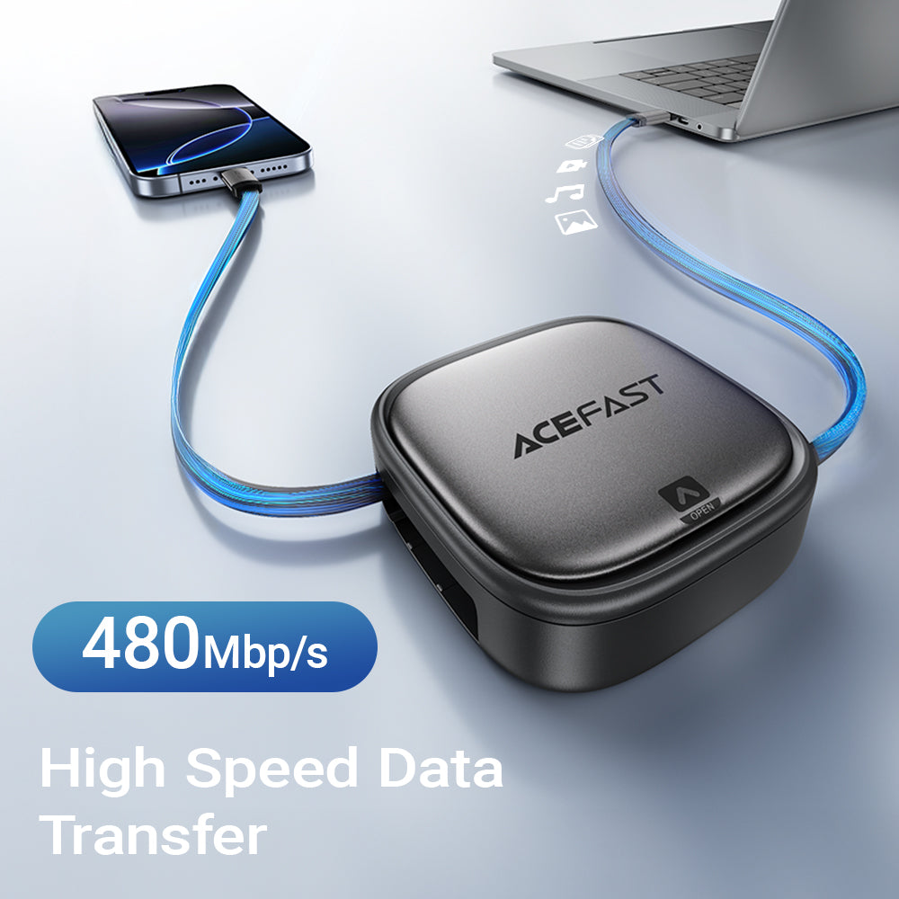 Kit de Viaje Acefast Multifuncional con Cable Retráctil