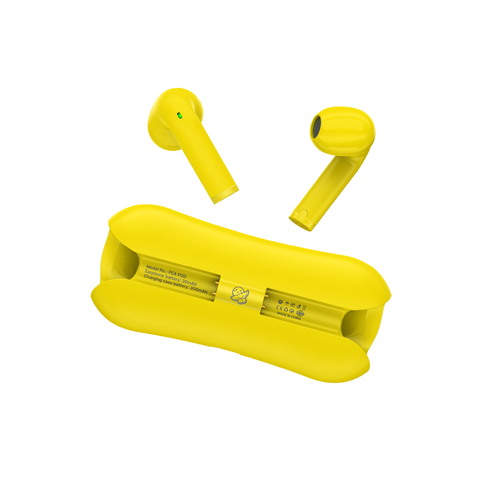 Audífono Yookie Pea Pod TWS Amarillo