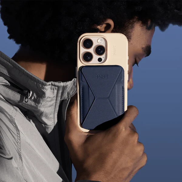 Tarjetero Mangnético con Stand Moft MOVAS para iPhone – Azul Marino
