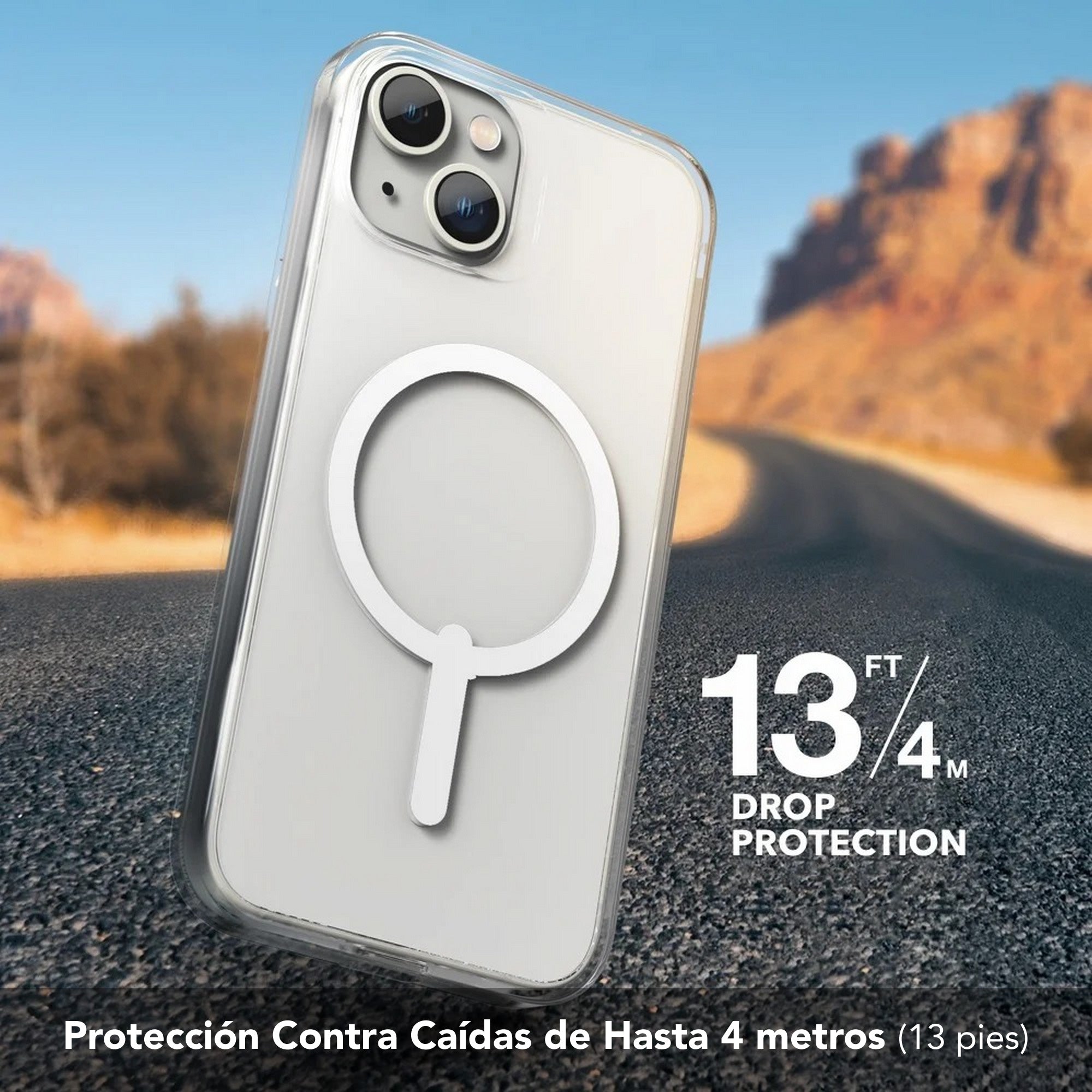 Case Gear4 Crystal Palace Snap compatible con MagSafe para iPhone 14 / 13 - Transparente