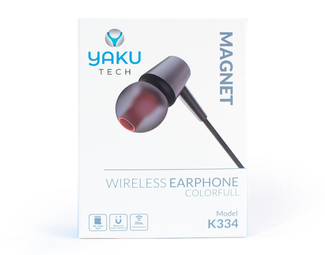 Audífonos Bluetooth K334 Yaku Tech Negro