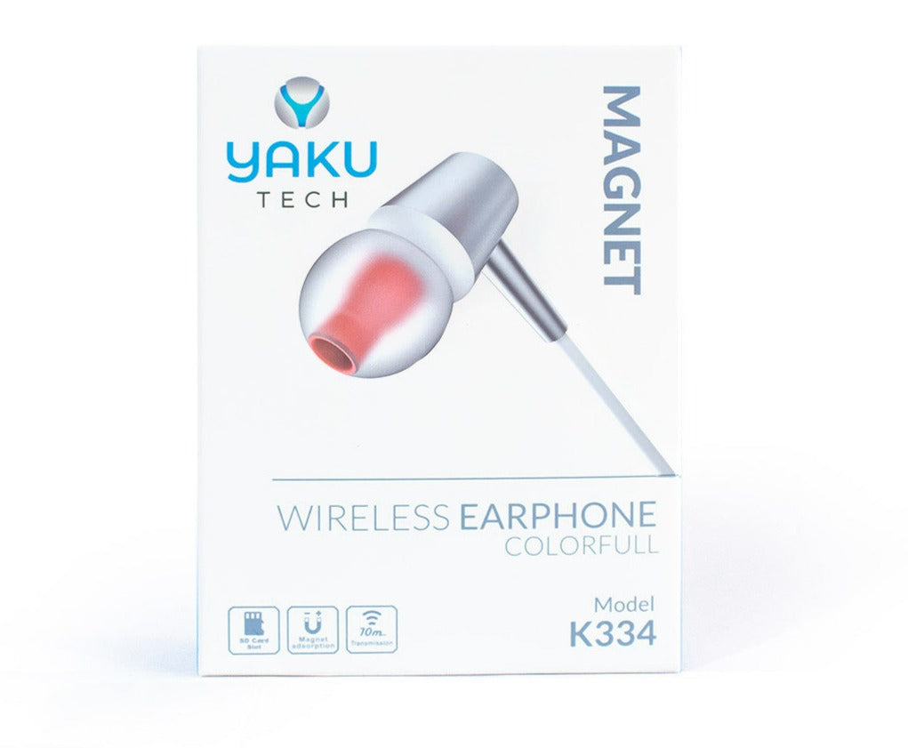 Audífonos Bluetooth K334 Yaku Tech Blanco