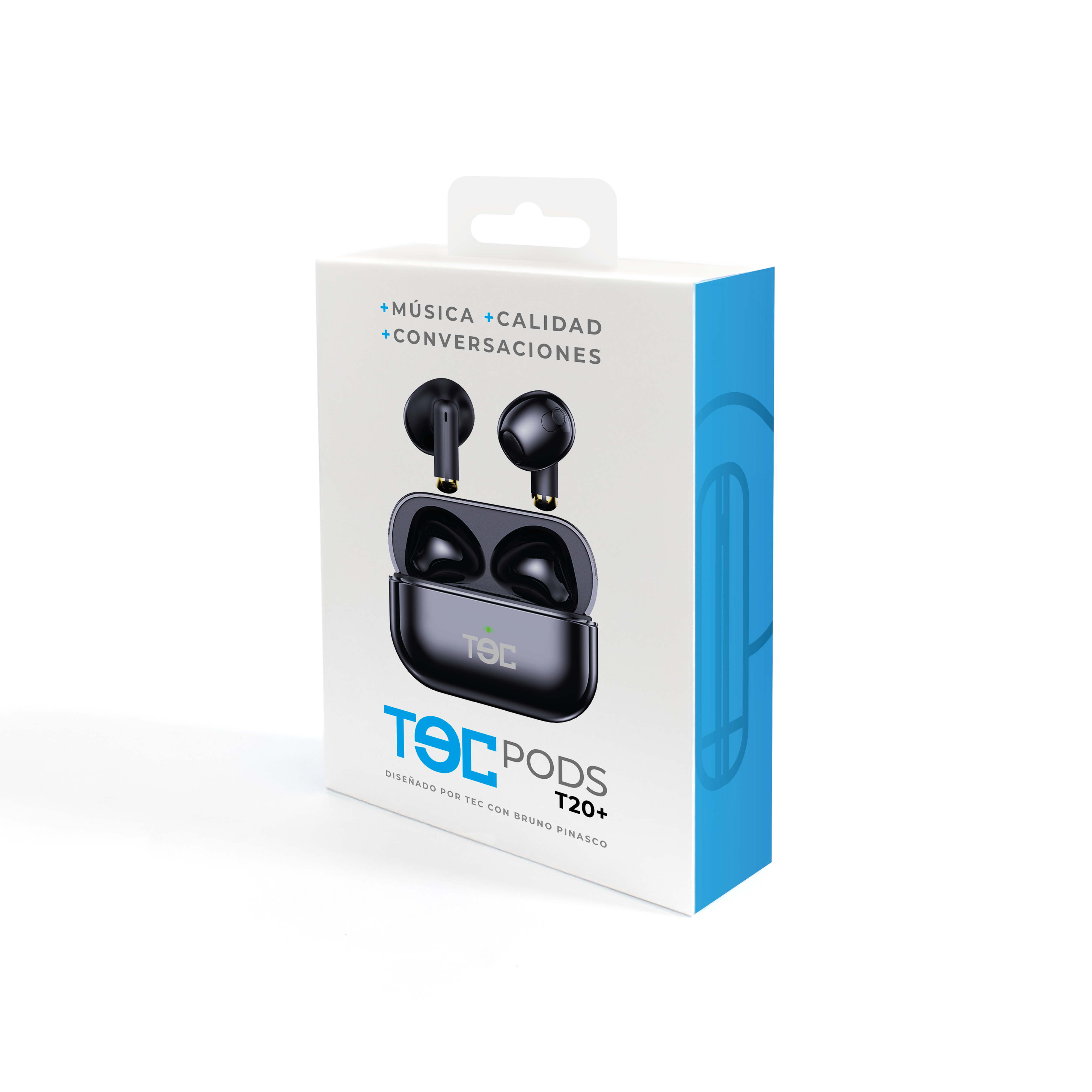 Audífonos Inalámbricos TECPODS T20 + Negro