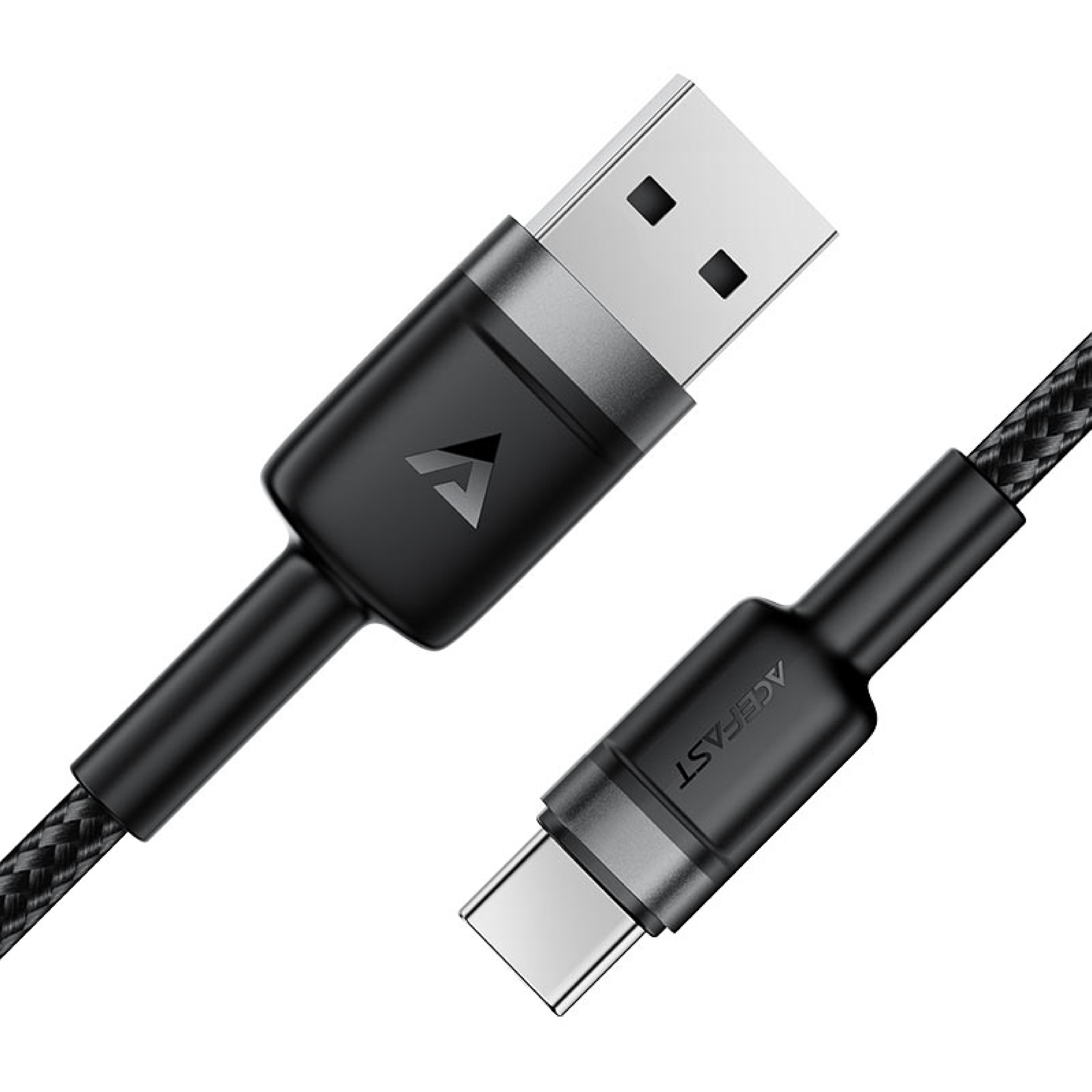 Cable de Carga 3A y Datos Acefast C22-04 USB-A a USB-C – Aleación de Aluminio, 1.2m
