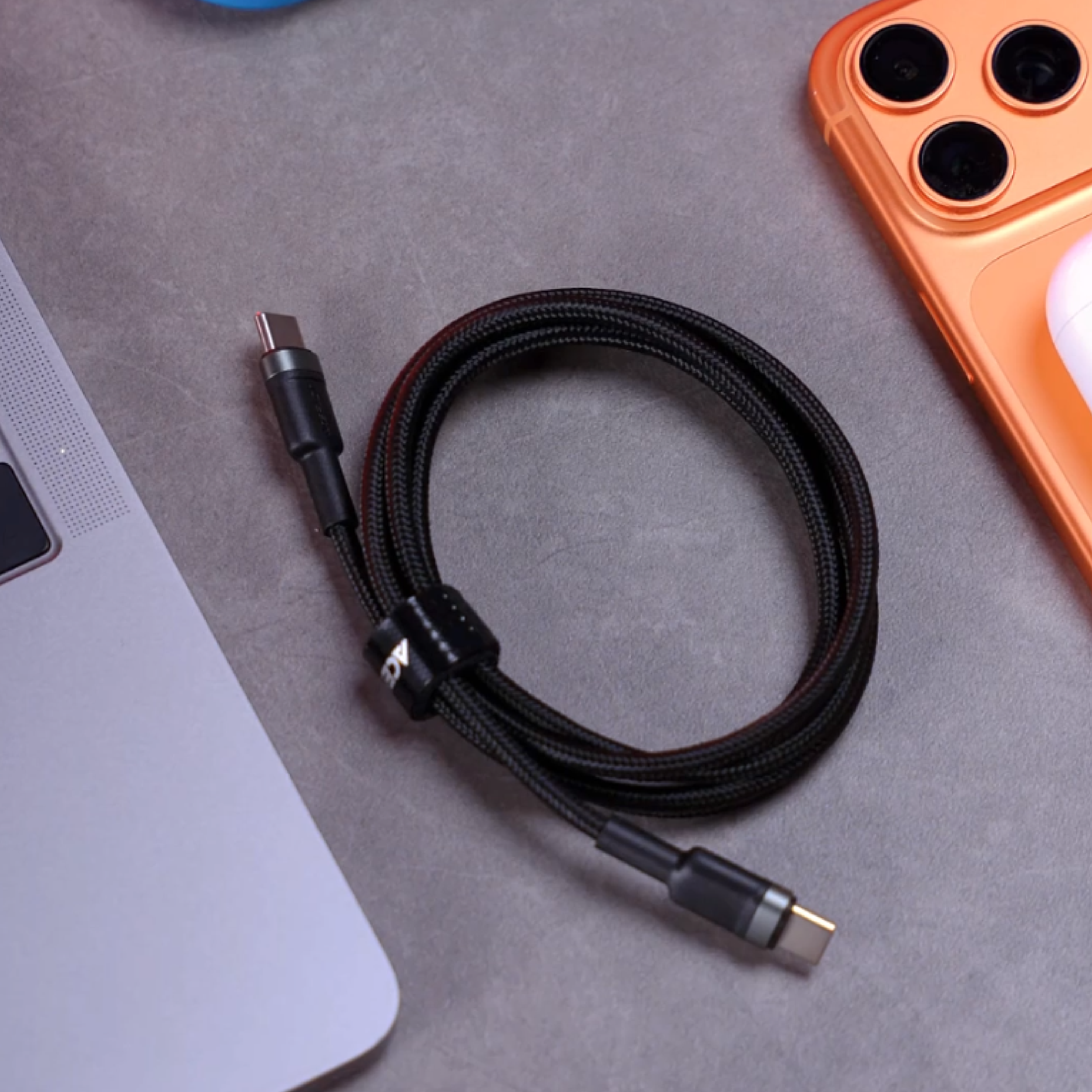 Cable Acefast 60W, C22-03 USB-C a USB-C – Aleación de Aluminio, Carga y Datos