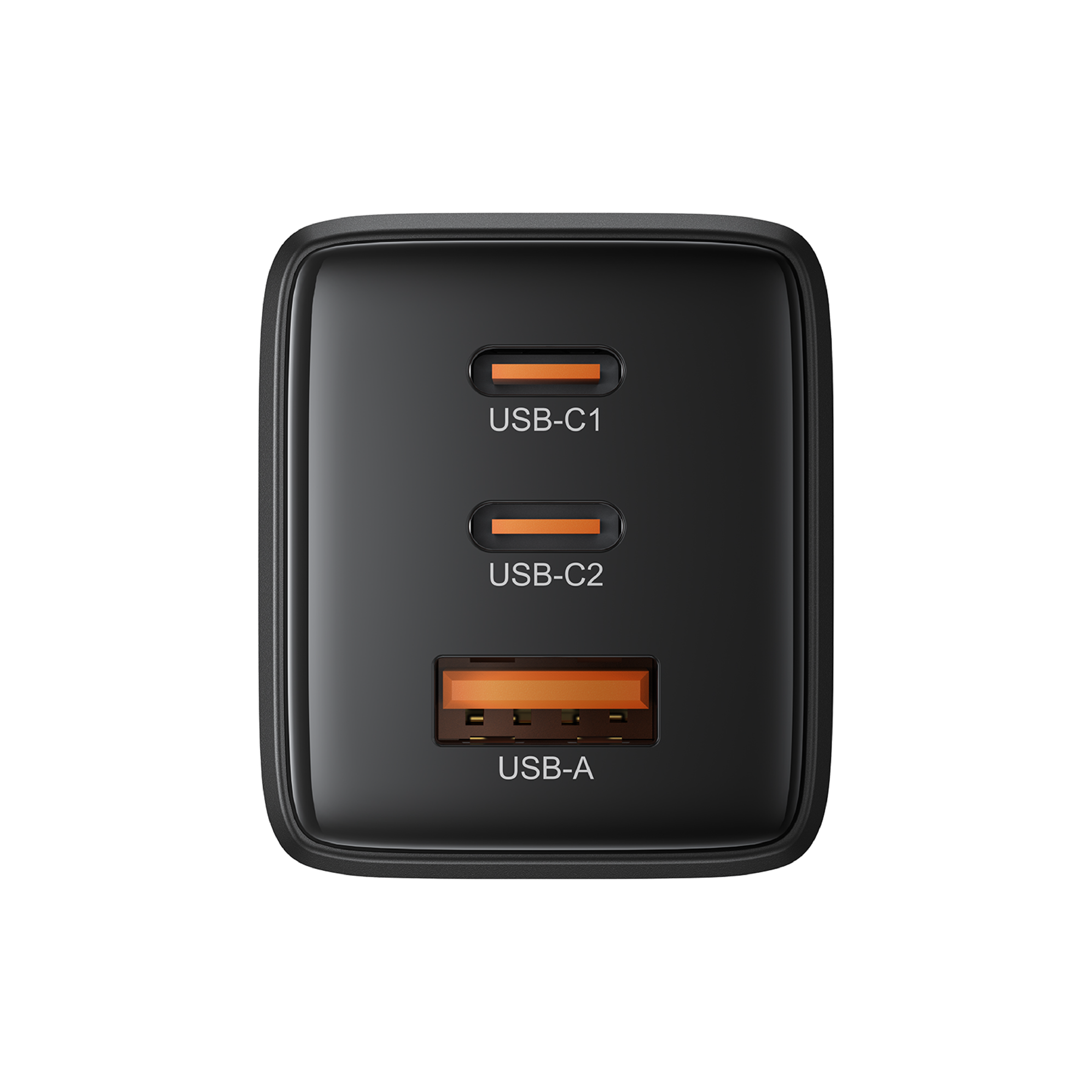 Cargador de Pared Acefast A144 GaN 65W – 3 Puertos (2 USB-C + 1 USB-A), Negro