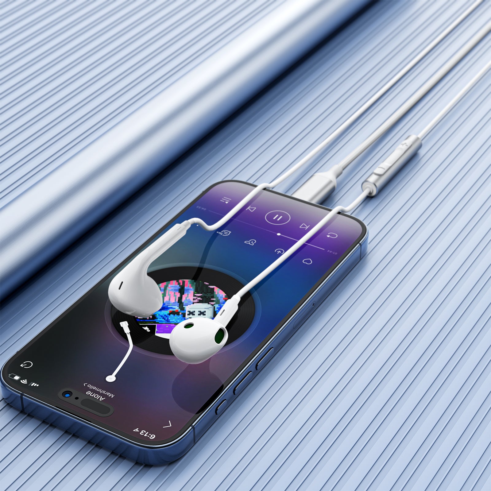 Audífonos Acefast USB-C Semi-Intraauriculares con Micrófono