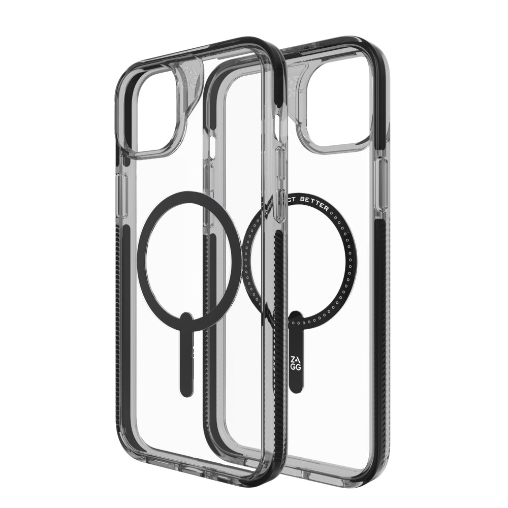 Case ZAGG Santa Cruz Snap para iPhone 15 Plus / 14 Plus compatible con MagSafe - Negro