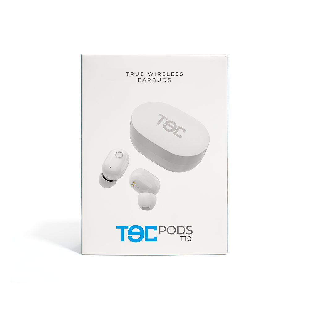 Audífonos Inalámbricos TECPODS T10 Blanco