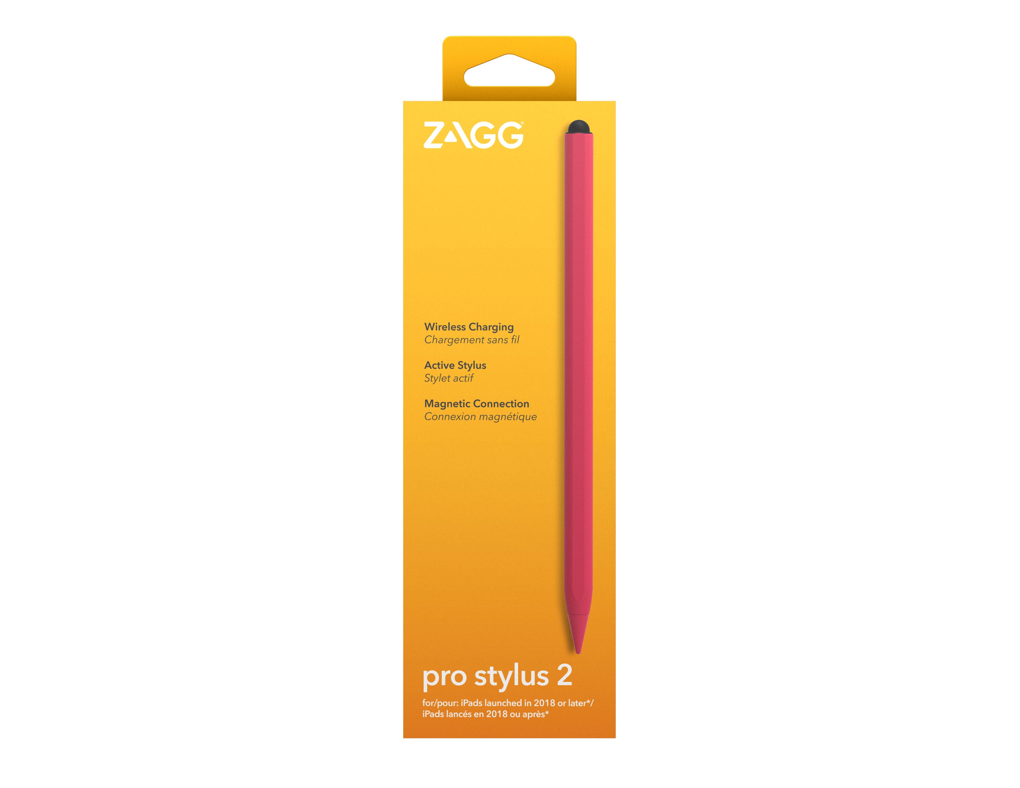 Lápiz Óptico Stylus Pro Zagg para iPad con carga inalámbrica Color Rosa