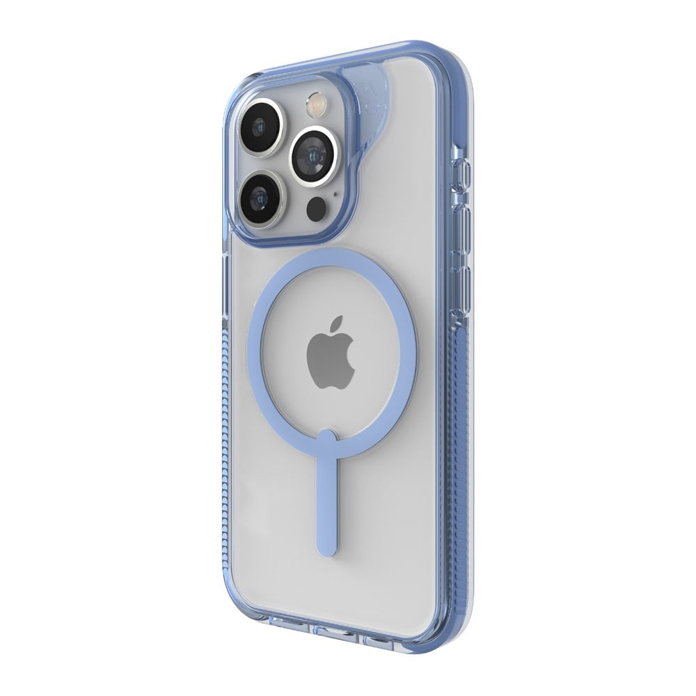 Case ZAGG Santa Cruz Snap para iPhone 15 Pro Max compatible con MagSafe - Azul