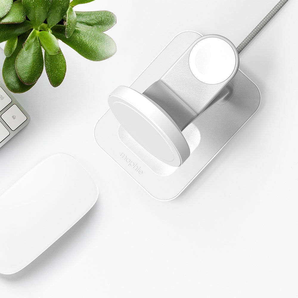 Base de carga inalámbrica mophie snap+ 3 en 1 para dispositivos con tecnología Qi2 y MagSafe