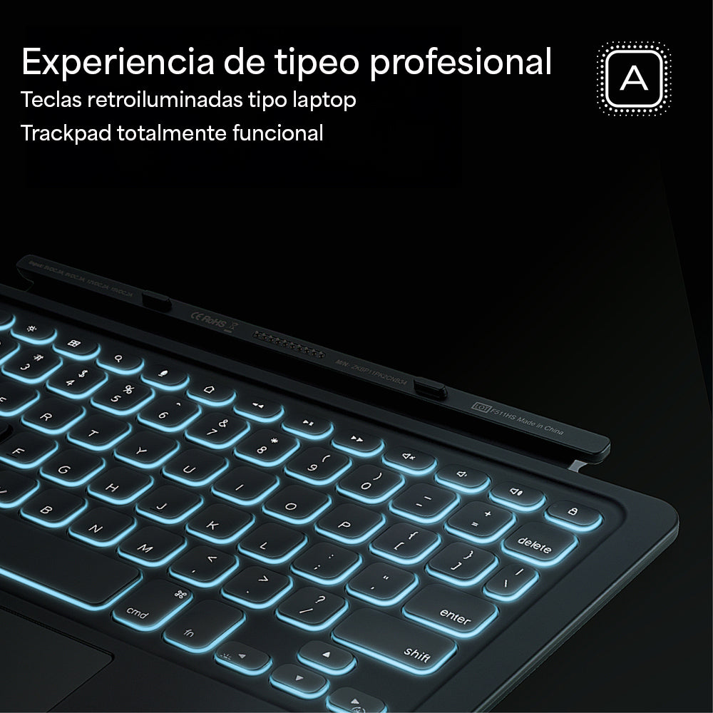 Teclado Pro Keys Connect con trackpad y funda para iPad Air 11'' (M3/M2)