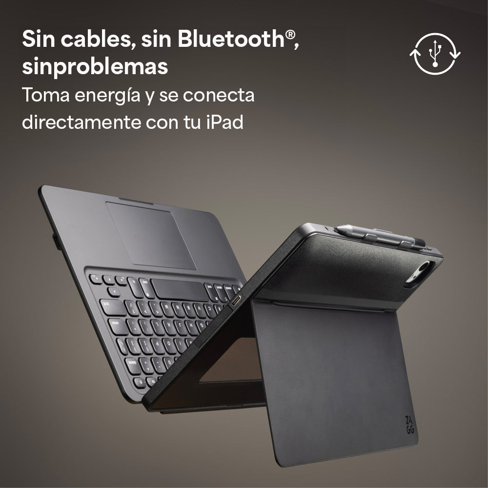 Teclado Pro Keys Connect con trackpad y funda para iPad Air 13'' (M3/M2)