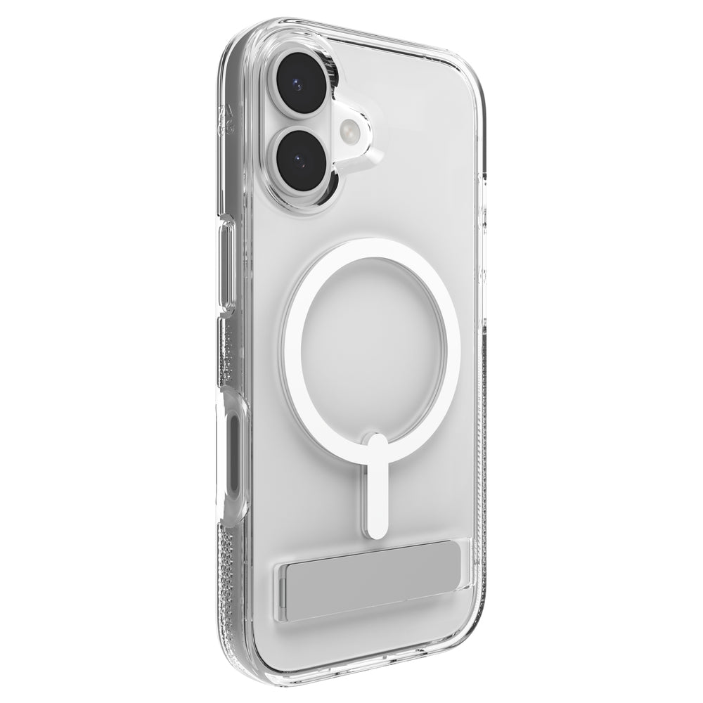 Case ZAGG Crystal Palace Snap iPhone 17 con MagSafe y Sporte Trasero - Transparente