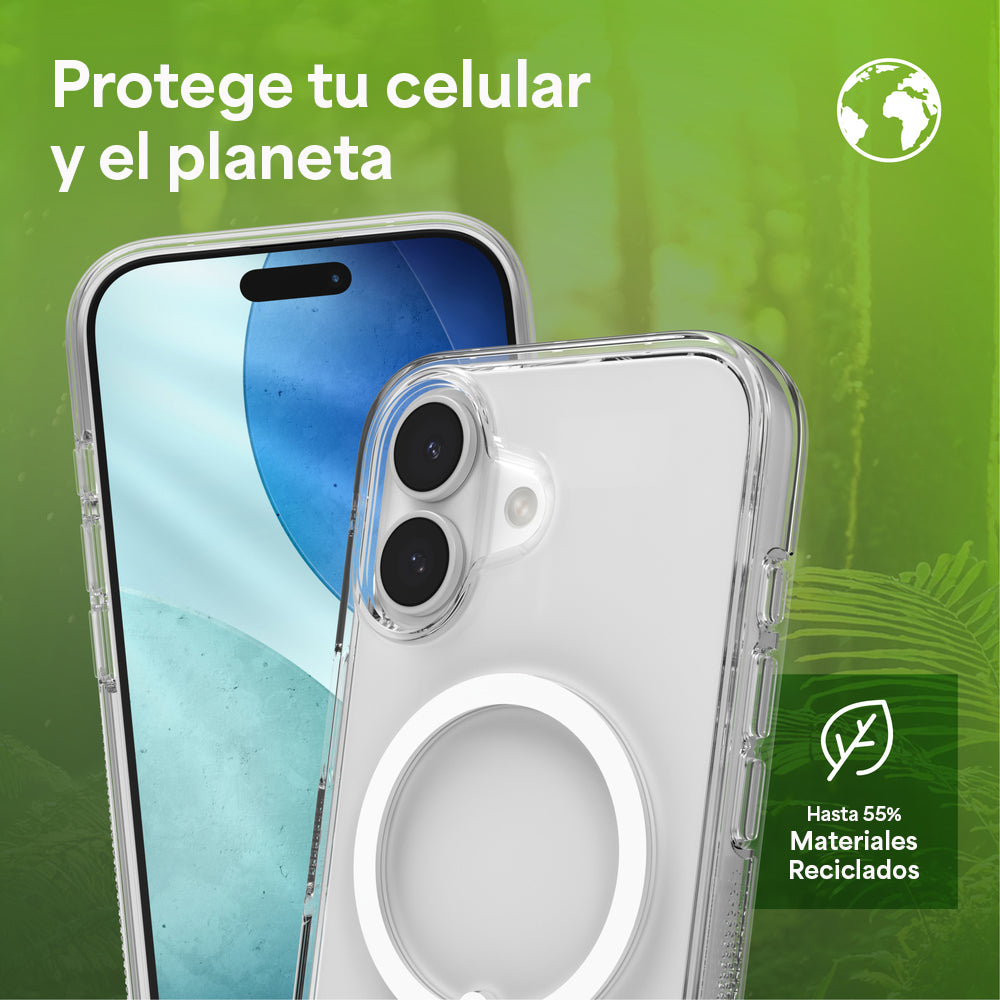 Case ZAGG Crystal Palace Snap iPhone 17 con MagSafe y Sporte Trasero - Transparente