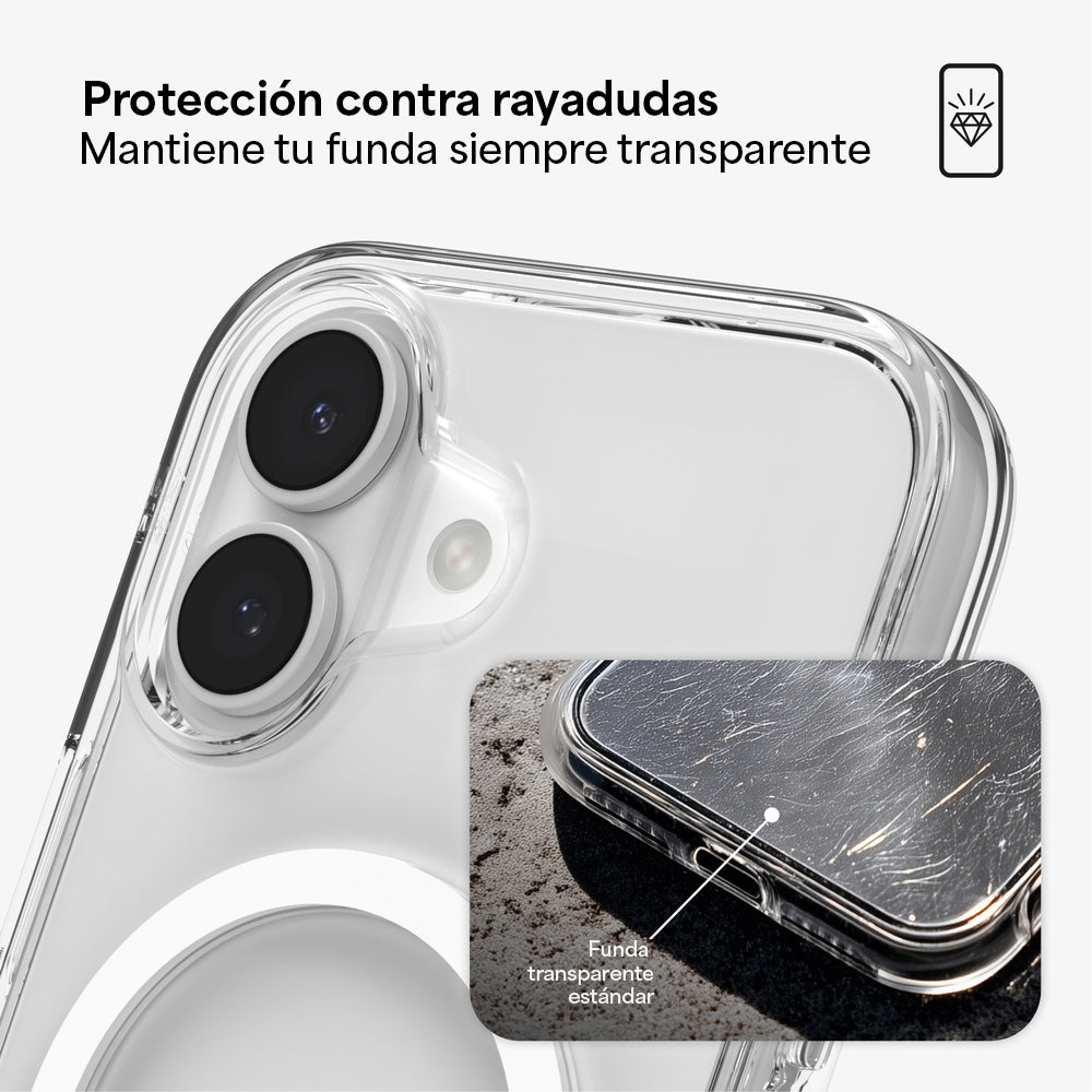 Case ZAGG Crystal Palace Snap iPhone 17 con MagSafe y Sporte Trasero - Transparente