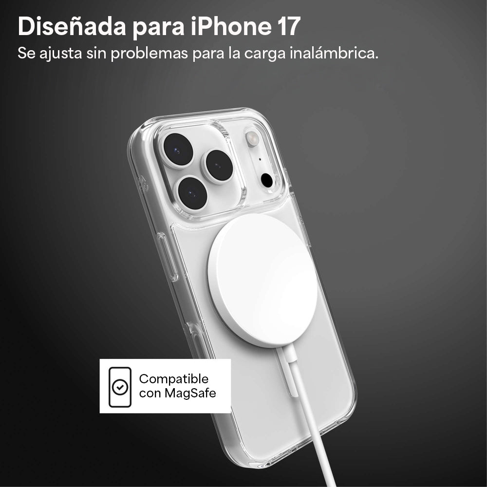 Case ZAGG Crystal Palace Snap iPhone 17 Pro Max con Botón para Cámara y MagSafe